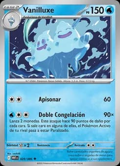Vanilluxe card in Spanish