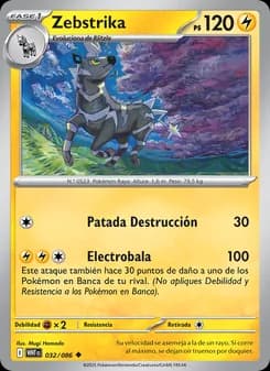 Zebstrika card in Spanish