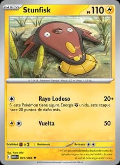 Stunfisk card in Spanish