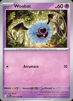 Woobat card in Spanish