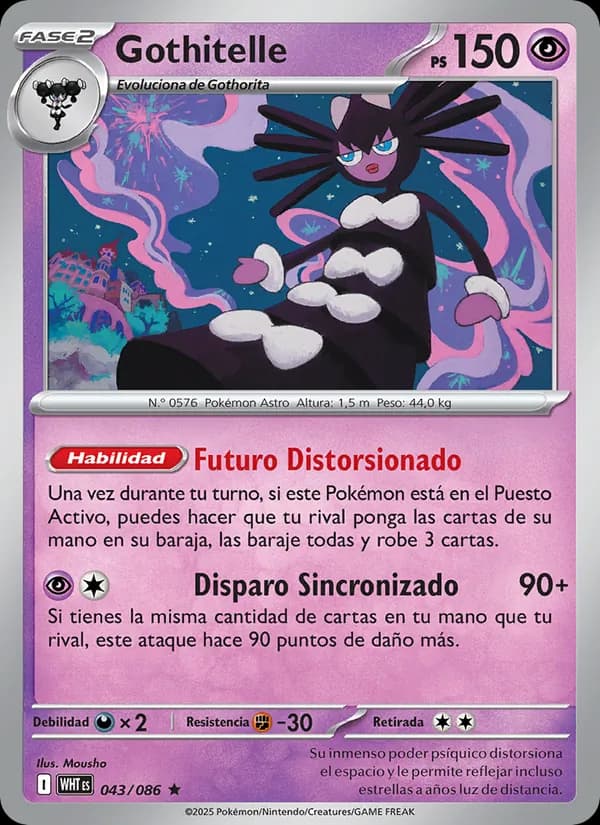 Gothitelle card in Spanish