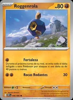Roggenrola card in Spanish