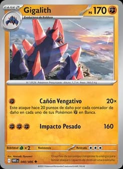 Gigalith card in Spanish