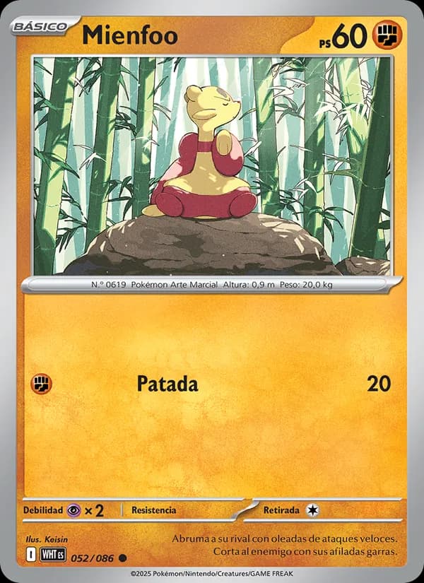 Mienfoo card in Spanish