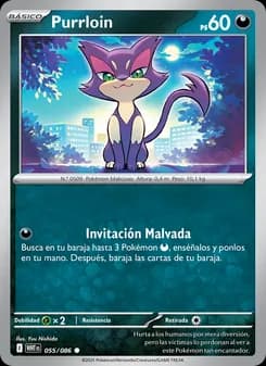 Purrloin card in Spanish