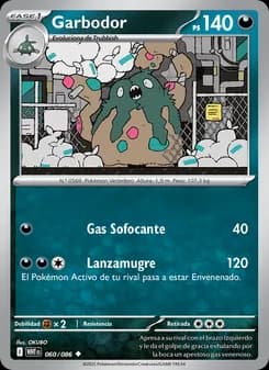 Garbodor card in Spanish
