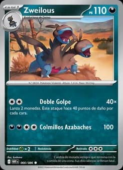 Zweilous card in Spanish