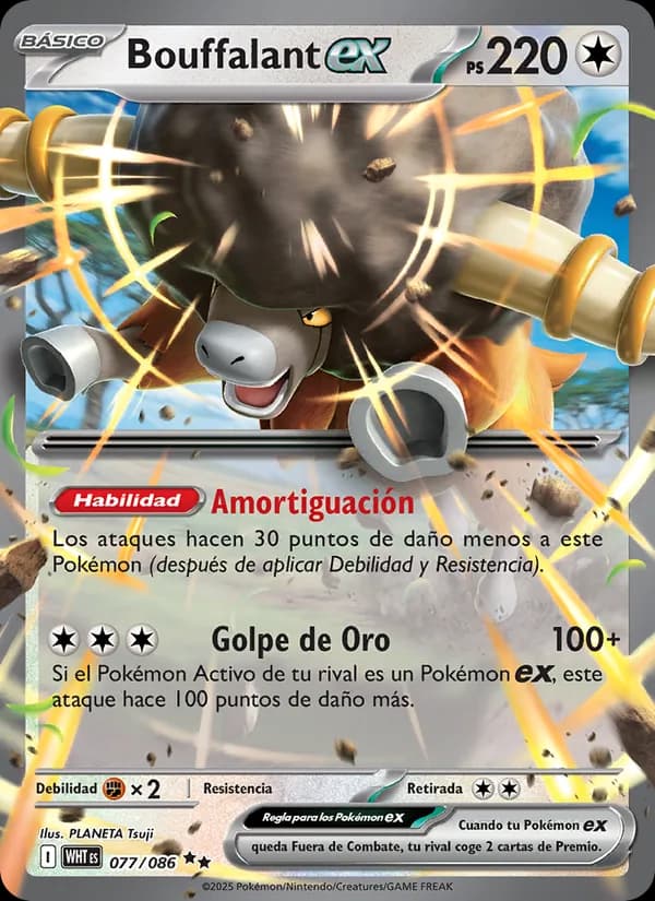 Bouffalant ex card in Spanish