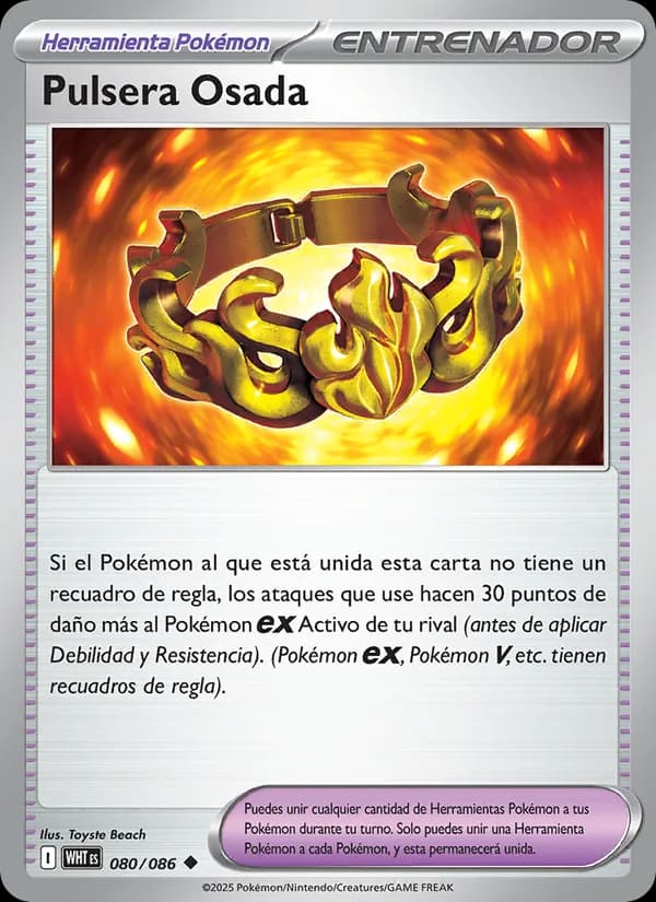 Pulsera Osada card in Spanish