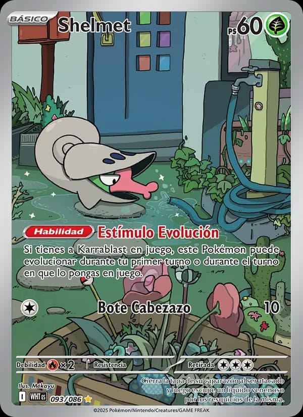 Shelmet card in Spanish