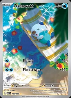 Oshawott card in Spanish