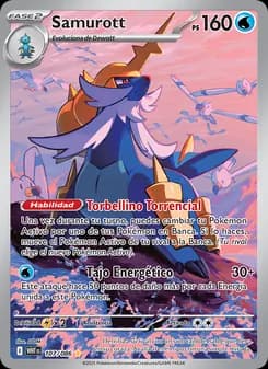 Samurott card in Spanish