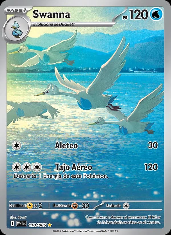 Swanna card in Spanish