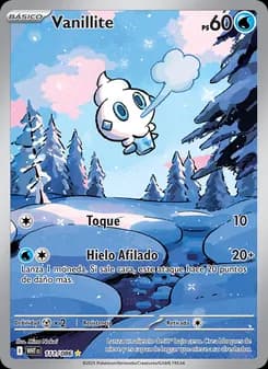 Vanillite card in Spanish