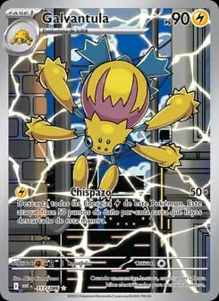 Galvantula card in Spanish