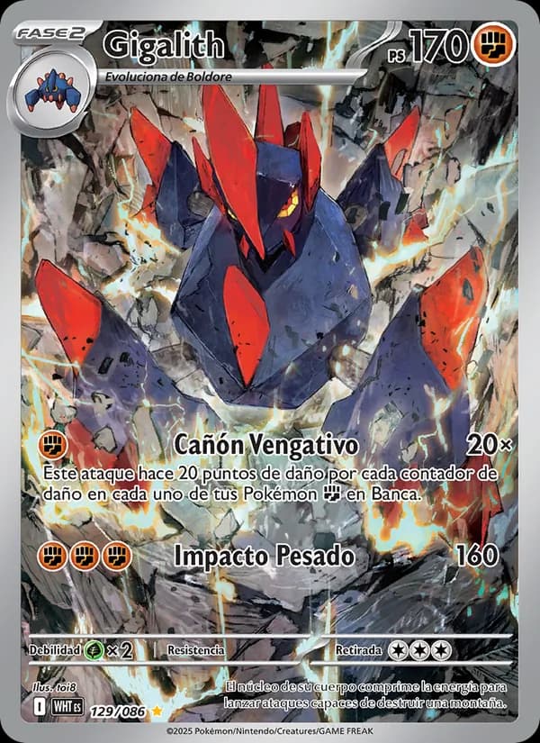 Gigalith card in Spanish