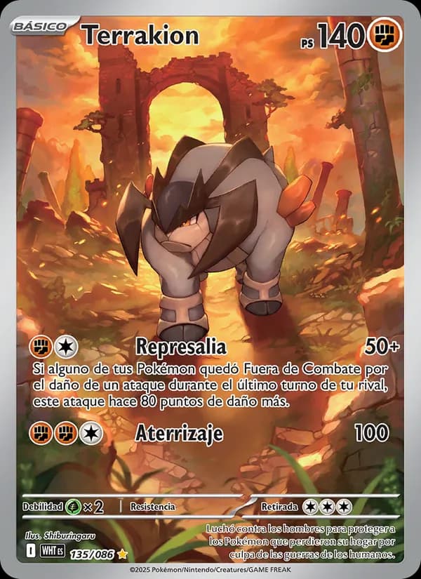 Terrakion card in Spanish