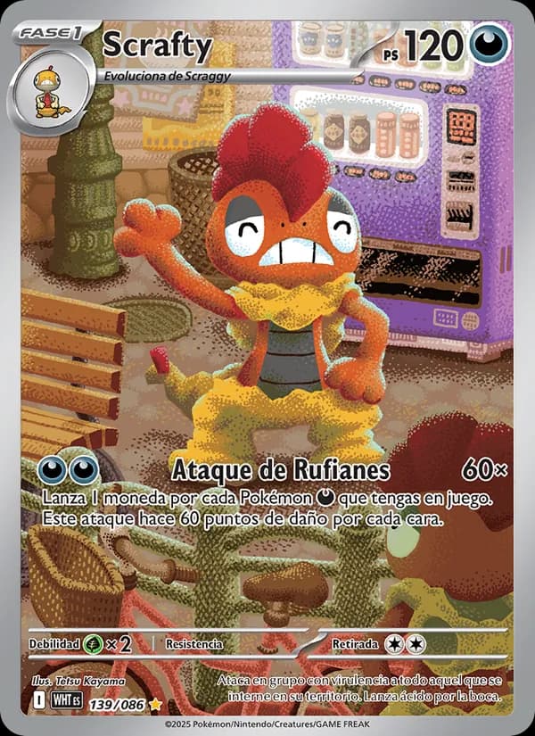 Scrafty card in Spanish
