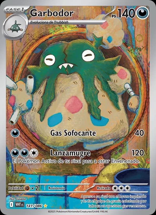 Garbodor card in Spanish