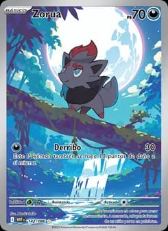 Zorua card in Spanish