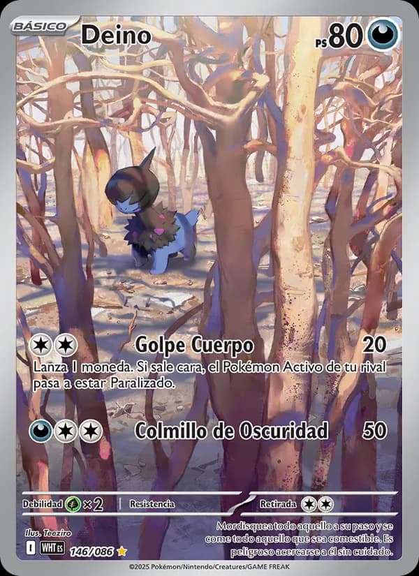 Deino card in Spanish