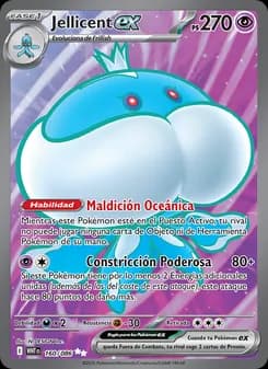 Jellicent ex card in Spanish