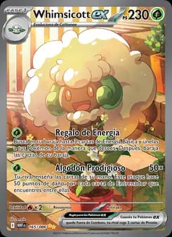 Whimsicott ex card in Spanish