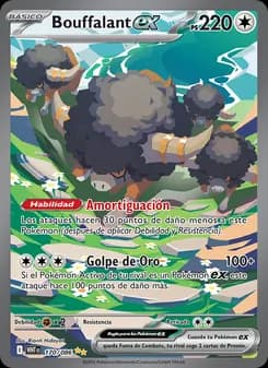 Bouffalant ex card in Spanish