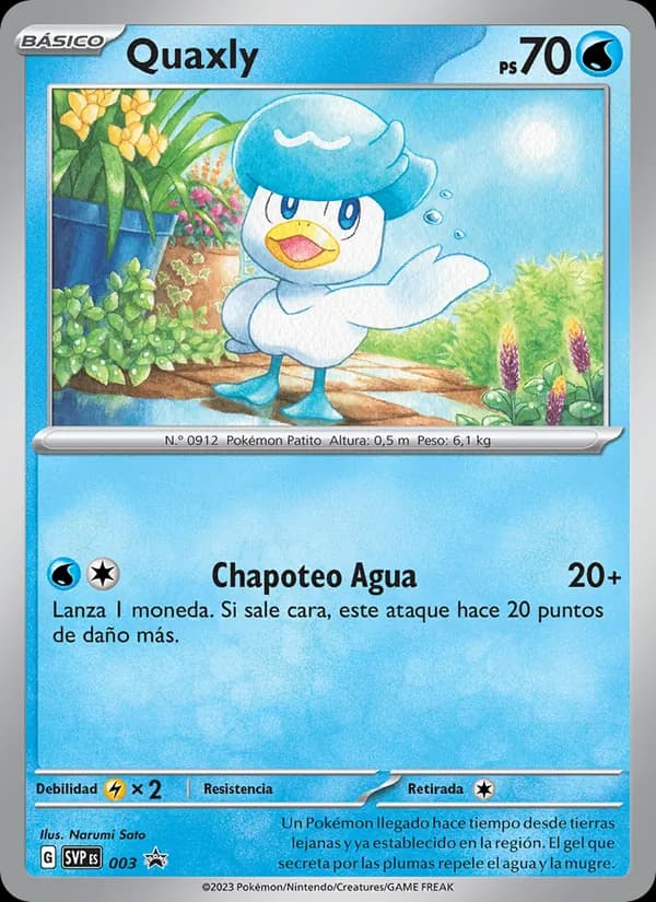 Quaxly card in Spanish