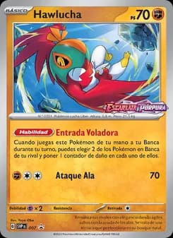 Hawlucha card in Spanish
