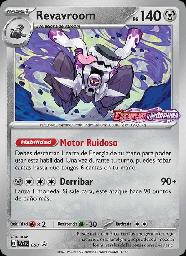 Revavroom card in Spanish