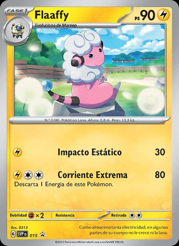 Flaaffy card in Spanish