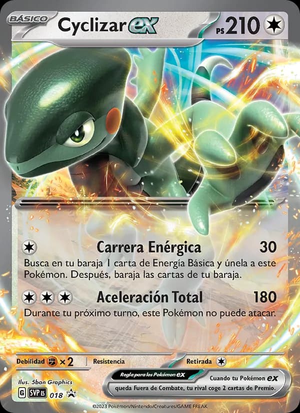 Cyclizar ex card in Spanish