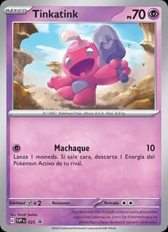 Tinkatink card in Spanish