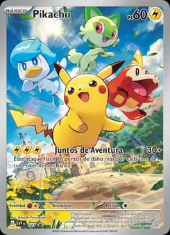 Pikachu card in Spanish