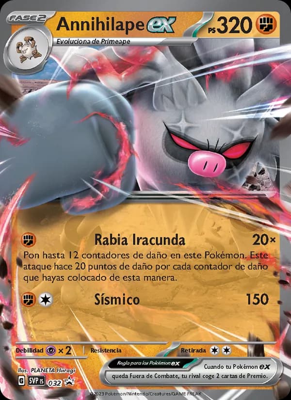 Annihilape ex card in Spanish