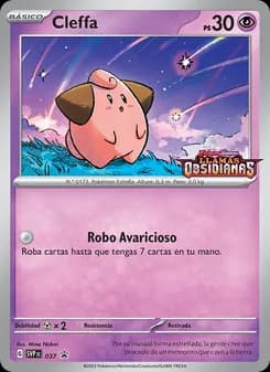 Cleffa card in Spanish