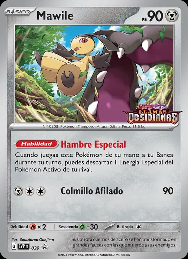 Mawile card in Spanish