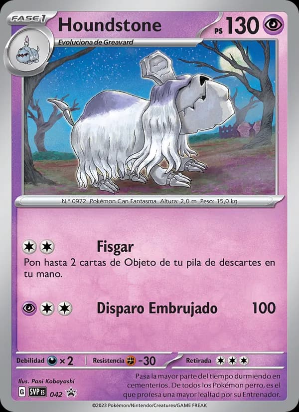 Houndstone card in Spanish