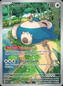 Snorlax card in Spanish