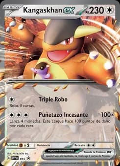 Kangaskhan ex card in Spanish