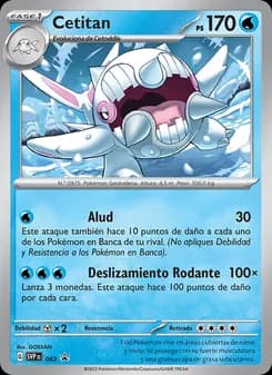 Cetitan card in Spanish