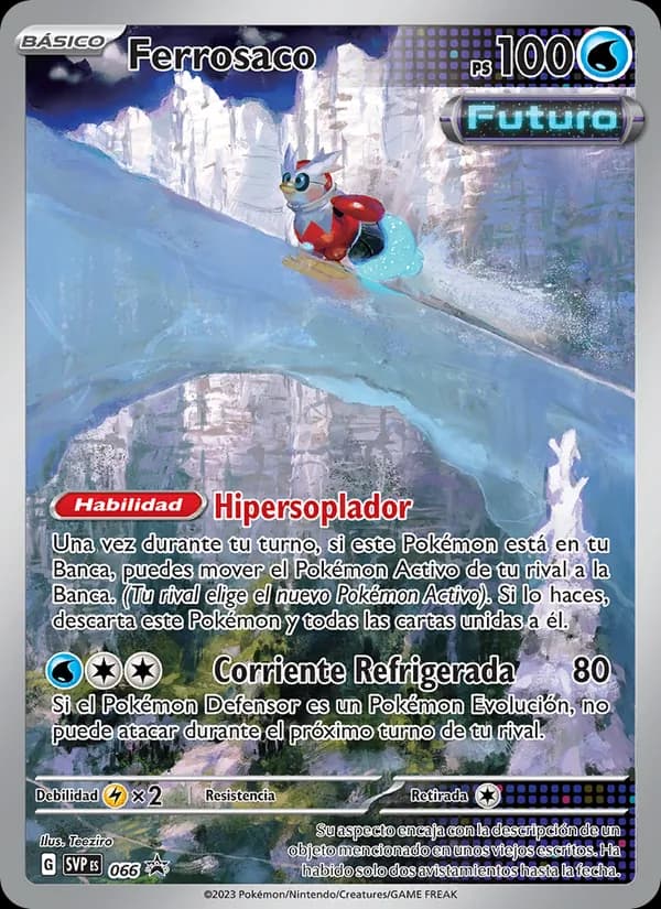 Ferrosaco card in Spanish