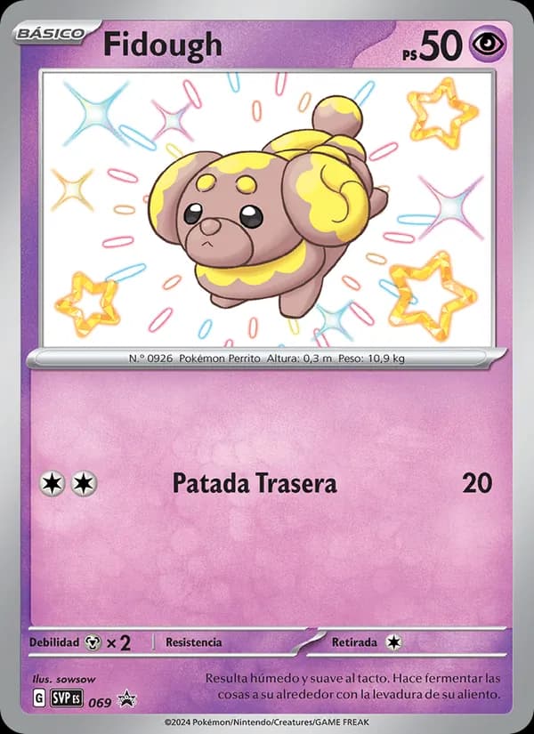Fidough card in Spanish