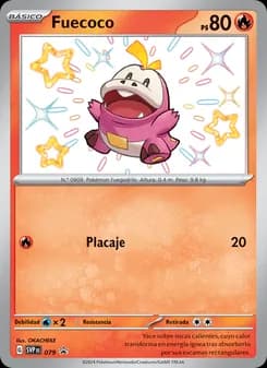 Fuecoco card in Spanish