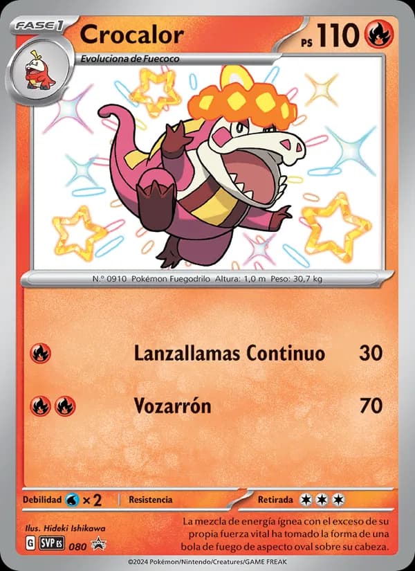 Crocalor card in Spanish