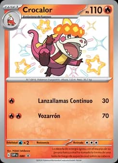 Crocalor card in Spanish