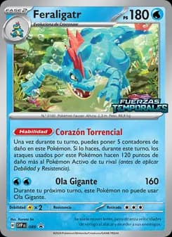 Feraligatr card in Spanish