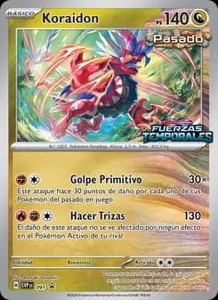 Koraidon card in Spanish