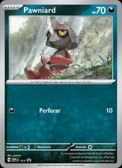 Pawniard card in Spanish